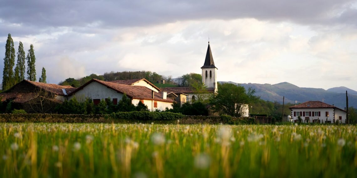 green grass field and houses during daytime