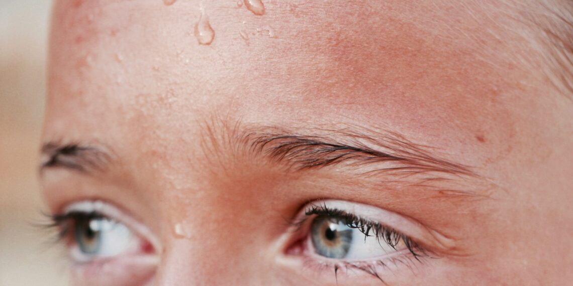 person's eyes looking on left side