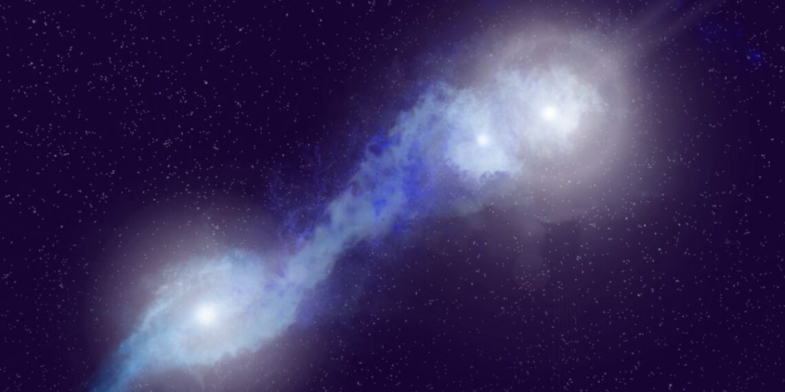 Mokslininkai šokiruoti: pirmą kartą aptikti net trys susidūrimo kurse esantys supermasyvūs juodųjų skylių monstrai