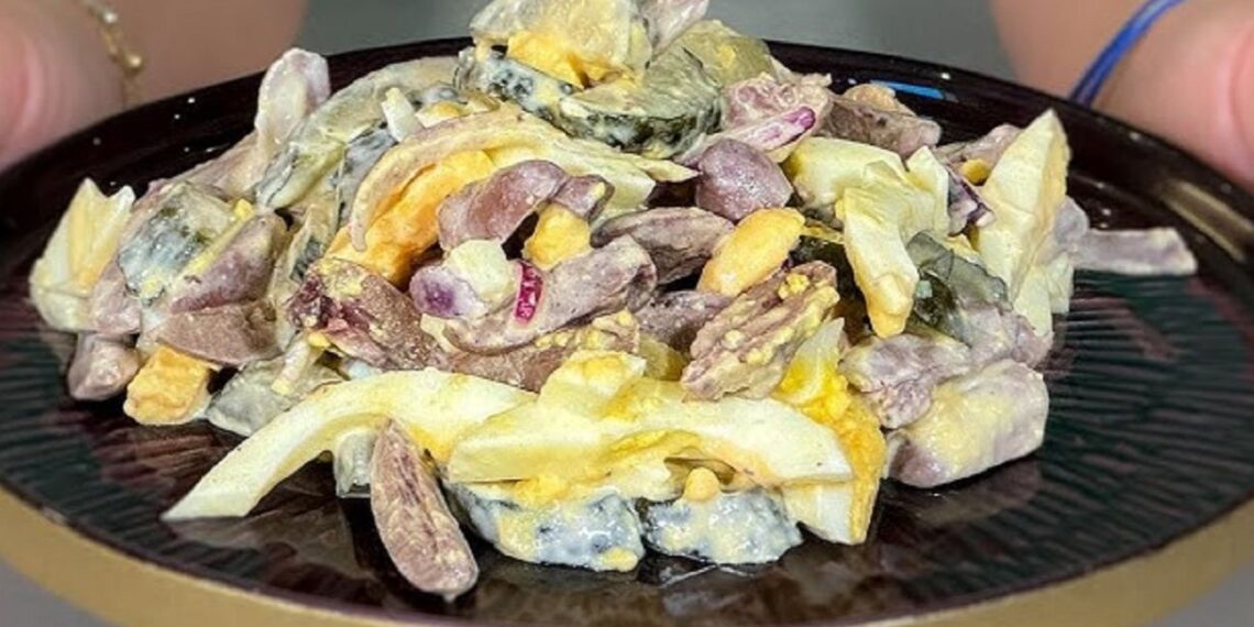 Salotos iš vištienos širdelių: paprastas ir sotus receptas kasdienai ir šventėms