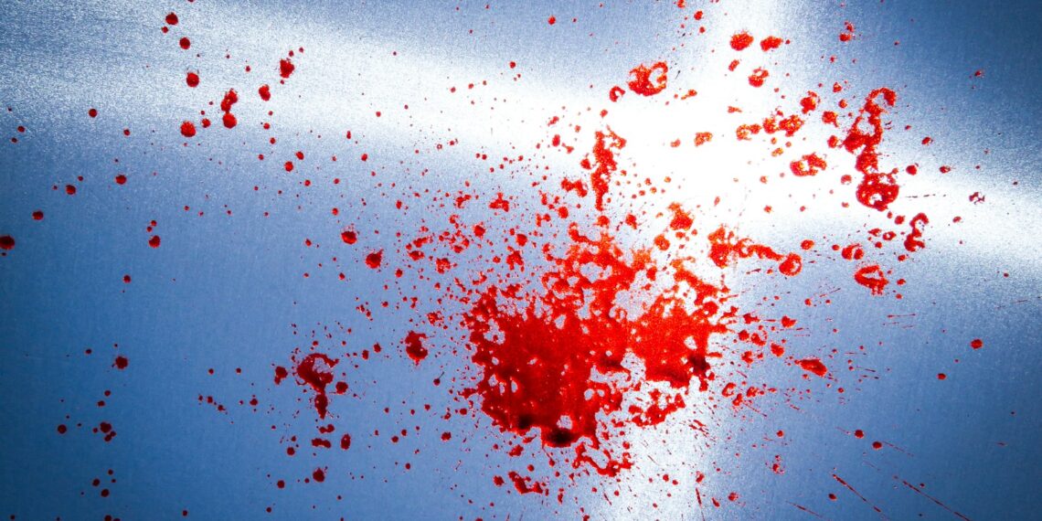 a bunch of red stuff floating in the air