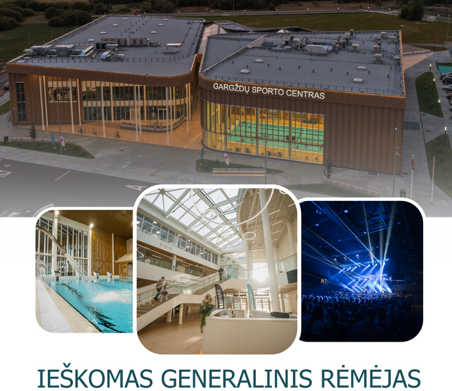 Gargždus sudrebins naujas milžiniškas sporto centras: paaiškėjo, kas taps jo veidu ir mokės už vardą