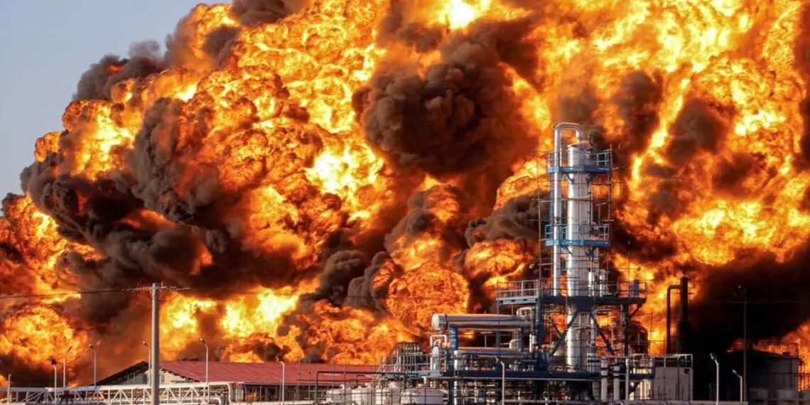 Naktinis Ukrainos smūgis supurtė Rusiją: 12 degančių rafin­erijų ir gėdingas gynybos fiasko