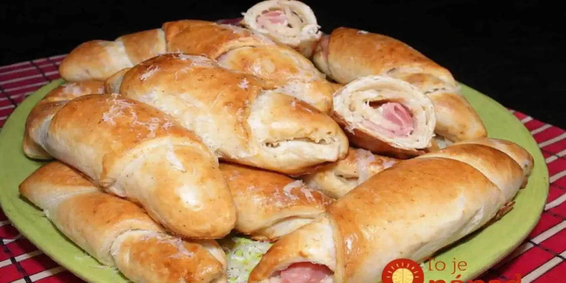 Neįtikėtinai paprasta vakarienė per 30 min.: minkšti namų roželiai su sultinga kumpio įdara!