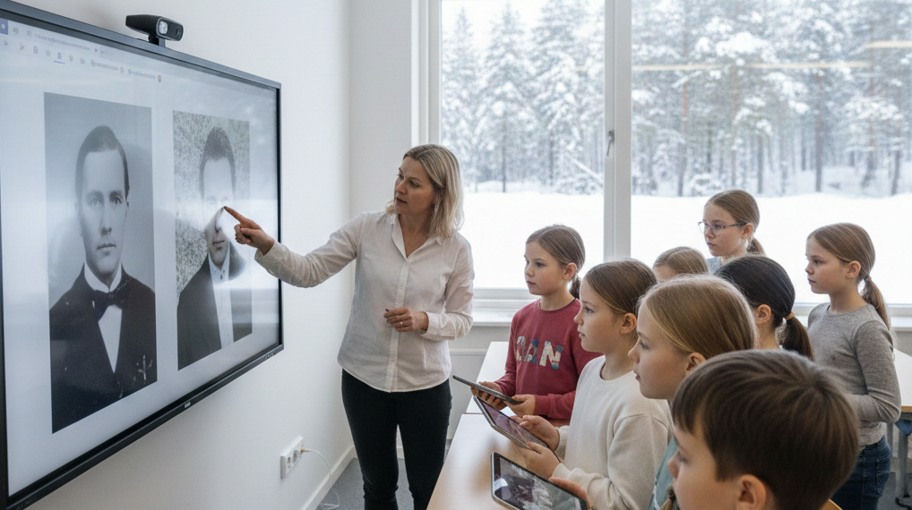 Suomija meta iššūkį melui: mokyklose – privalomos dirbtinio intelekto pamokos kovai su klastotėmis