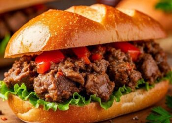 15 minučių sumuštinis su troškinta mėsa: pigiau nei kebabas, o sotumo užteks visai dienai!