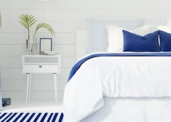Balta miegamojo oazė: gudrūs triukai, kaip išvengti šaltos ir ligoninės primenančios atmosferos
