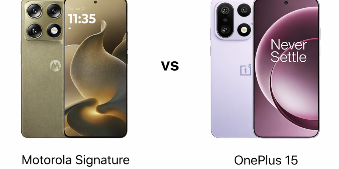 „Motorola Signature“ prieš „OnePlus 15“: testai atskleidė netikėtą nugalėtoją