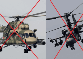 Naktinis smūgis Rusijai: Ukrainos dronai Orlovo srityje sunaikino du elitinius sraigtasparnius