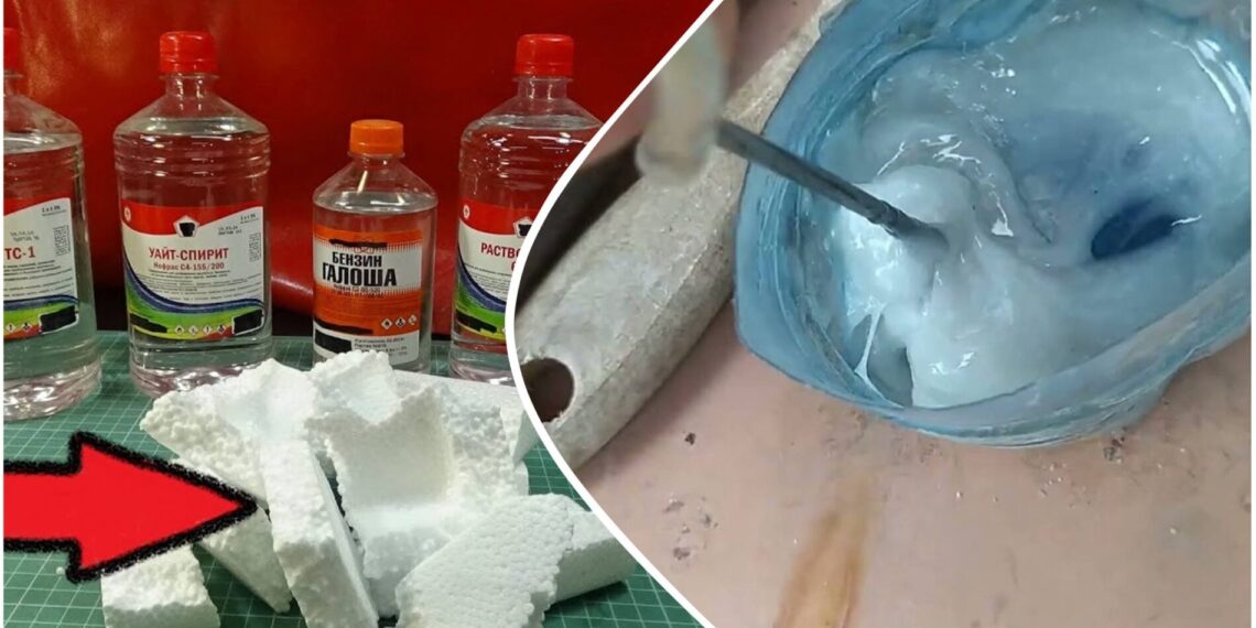 Netikėtas triukas su putplasčiu: kaip pasigaminti stipresnius plastiko klijus