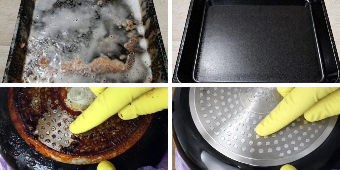 Vos 1 šaukštas ir 2 ingredientai: keptuvės spindės kaip naujos