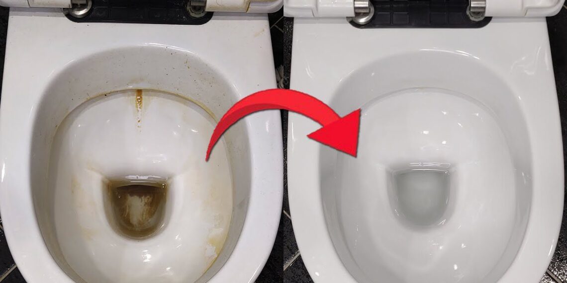 Geltona klozeto juosta dingsta per minutes: paprastas ir nebrangus triukas