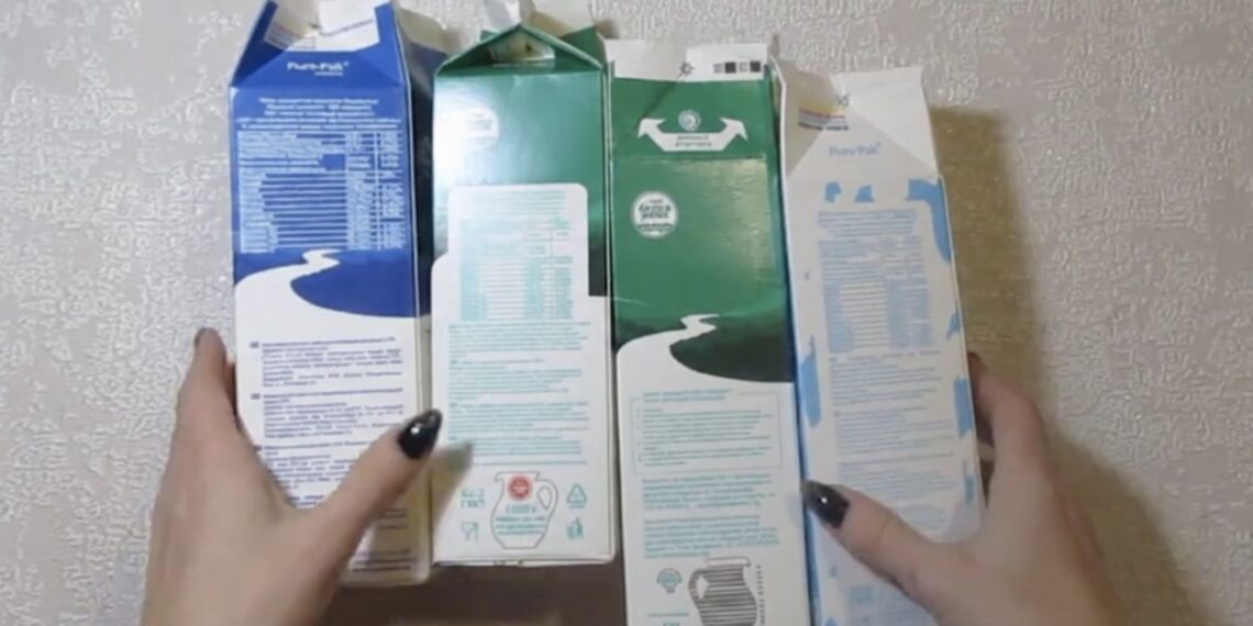 Taupumo triukas: ką daryti su tuščiomis pieno pakuotėmis, kad jos nekeliautų į šiukšlių maišą