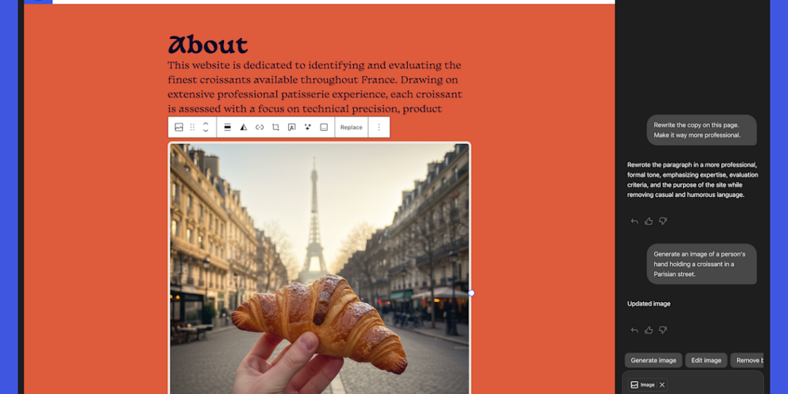 „WordPress.com“ pristatė atnaujintą DI asistentą: svetaines kurs ir redaguos už jus