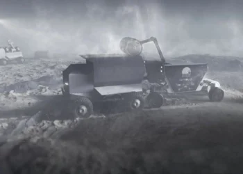 Amerikiečiai išbandė „mėnulio ekskavatorių“: ar tai žingsnis link bazės Mėnulyje?