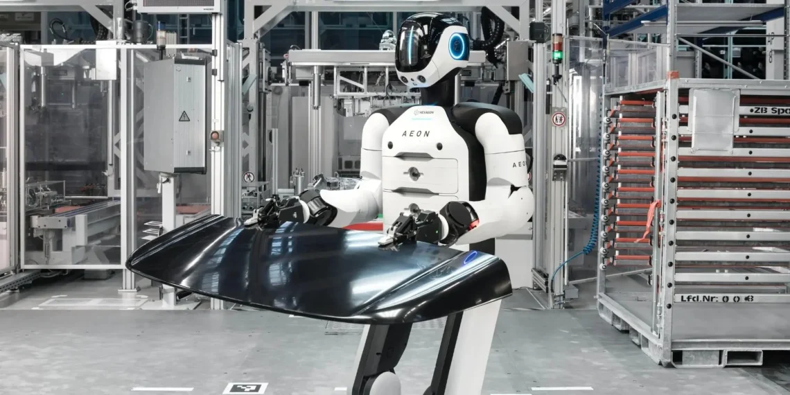 BMW gamykloje pradėjo dirbti humanoidinis robotas: ar žmonių darbo vietoms gresia pavojus?