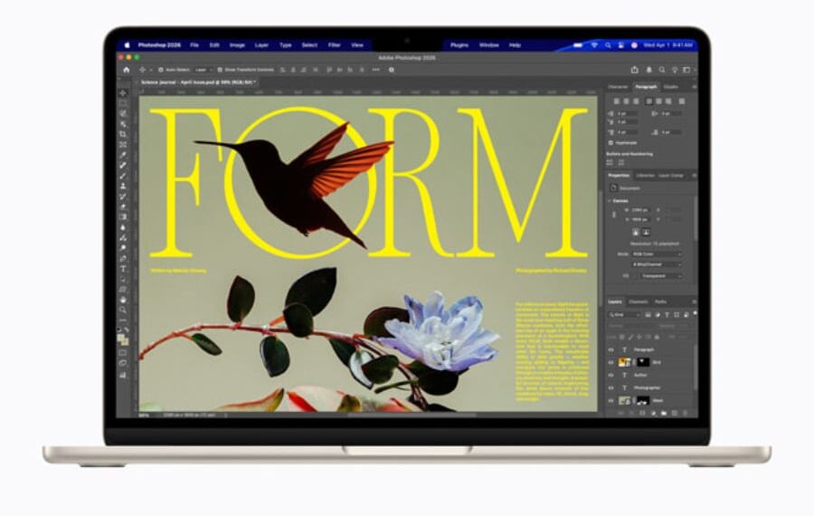 Naujasis „MacBook Air“ su M5 lustu: daugiau atminties ir iki 18 valandų baterijos veikimo