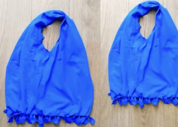 Per 10 minučių iš senų marškinėlių pasidarykite stilingą pirkinių krepšį: paprastas triukas, kuris nustebins