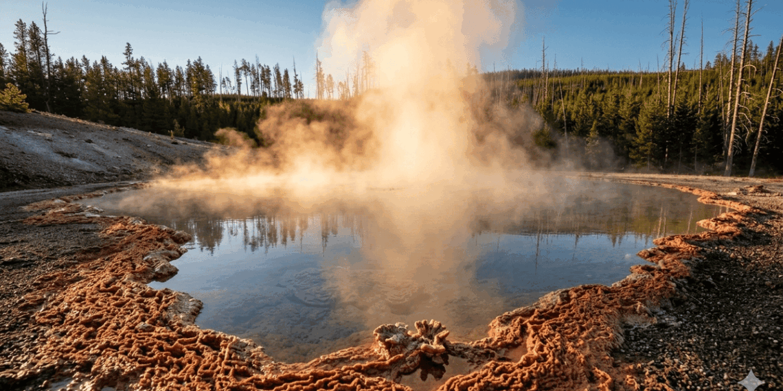 Mokslininkai sunerimę: Jeloustoune vėl suaktyvėjo rūgštinis geizeris „Echinus“